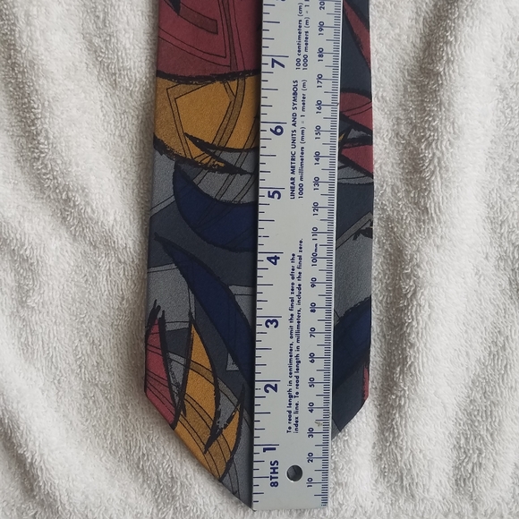 Secours 100% Silk Necktie / Suit Tie - Picture 8 of 10